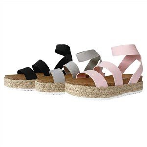 Ren Up Espadrille Wedges Open Toe